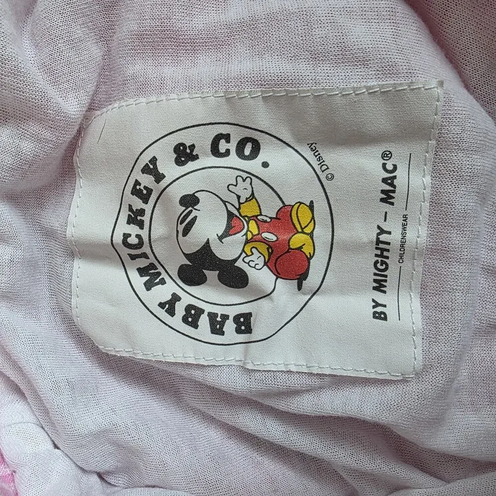 Vintage 1990s Disney Babies Minnie Mouse Windbreaker 2 Pc Tracksuit Set |‎ 12M